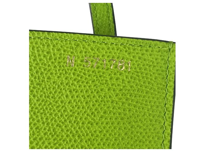 Borsa a tracolla Valextra in pelle verde - vista 5