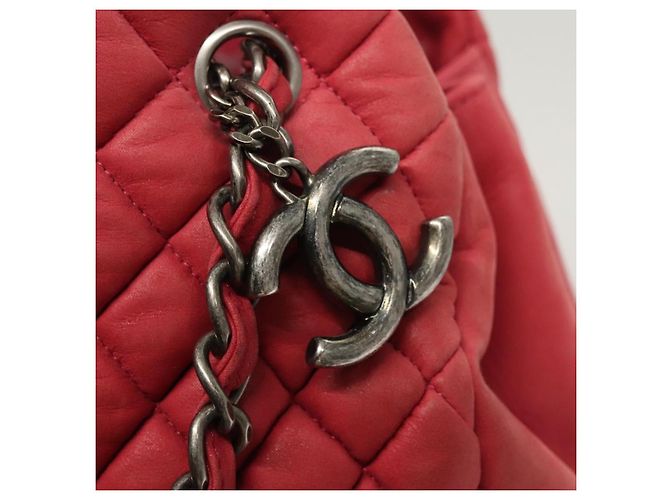 CHANEL Matelasse Chain Shoulder Bag Lamb Skin Pink Silver CC Auth bs25492 - Jerrillo - vista 10