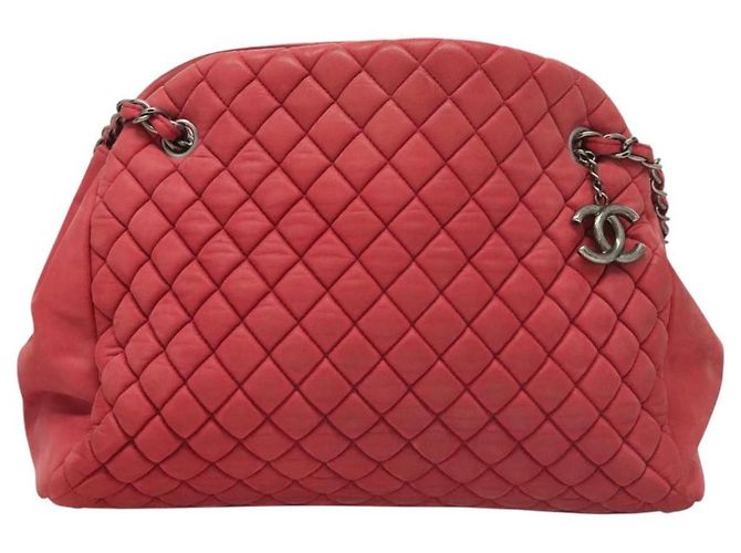 CHANEL Matelasse Chain Shoulder Bag Lamb Skin Pink Silver CC Auth bs25492 - Jerrillo - vista 13