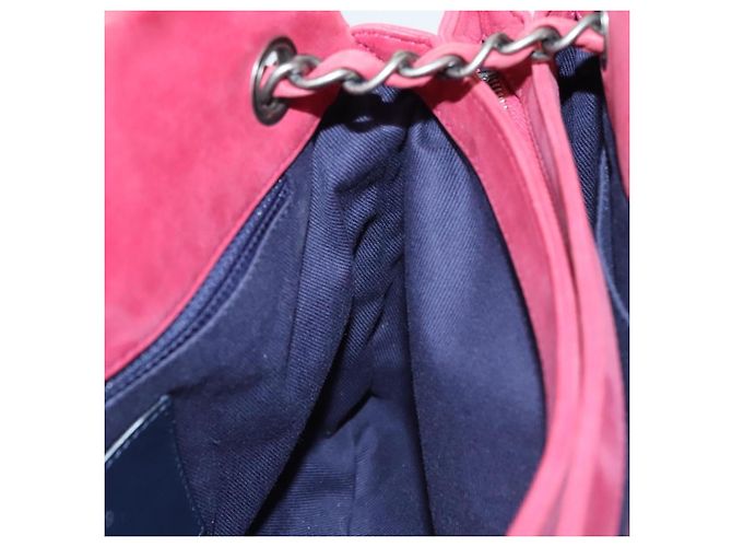 CHANEL Matelasse Chain Shoulder Bag Lamb Skin Pink Silver CC Auth bs25492 - Jerrillo - vista 19