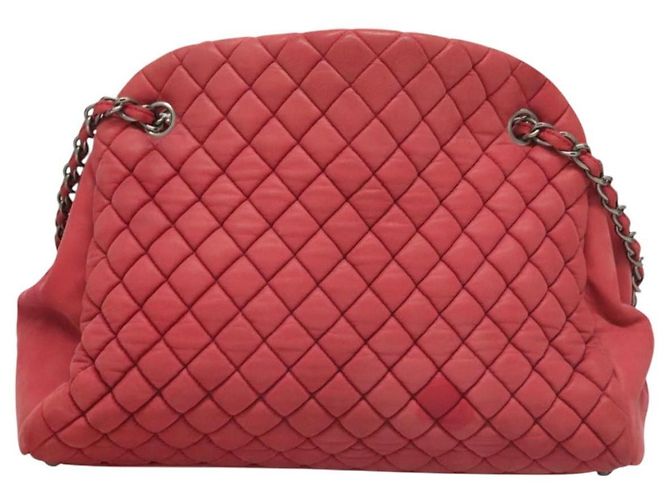 CHANEL Matelasse Chain Shoulder Bag Lamb Skin Pink Silver CC Auth bs25492 - Jerrillo - vista 2
