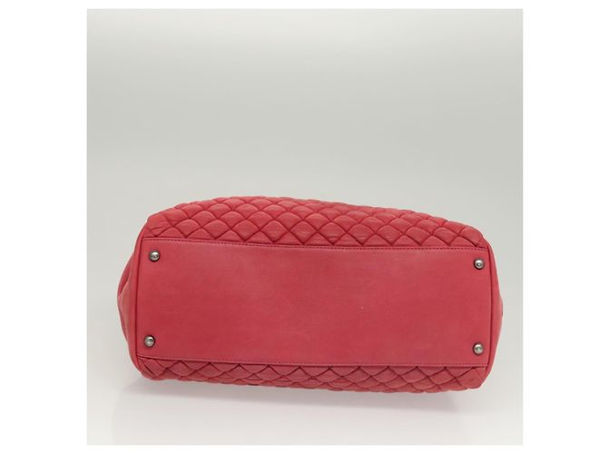 CHANEL Matelasse Chain Shoulder Bag Lamb Skin Pink Silver CC Auth bs25492 - Jerrillo - vista 6