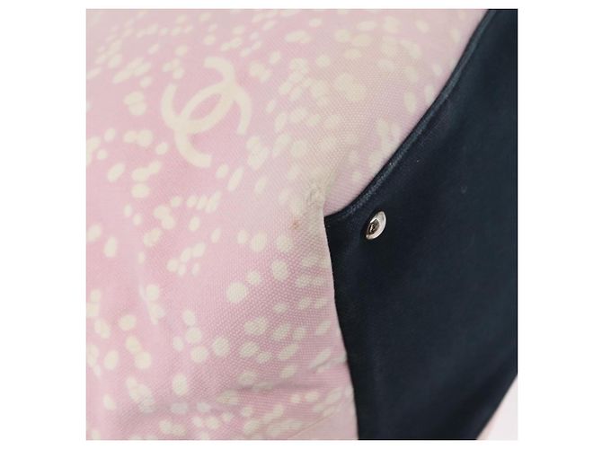 CHANEL Tote Bag Canvas Pink Silver CC Auth 158837 - Jerrillo - Ansicht 16