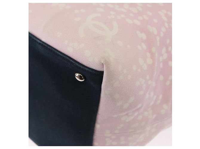 CHANEL Tote Bag Canvas Pink Silver CC Auth 158837 - Jerrillo - Ansicht 17