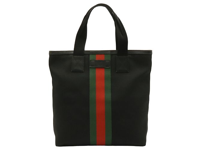 Borsa Tote GUCCI Web Stripe Sherry Line - vista 2