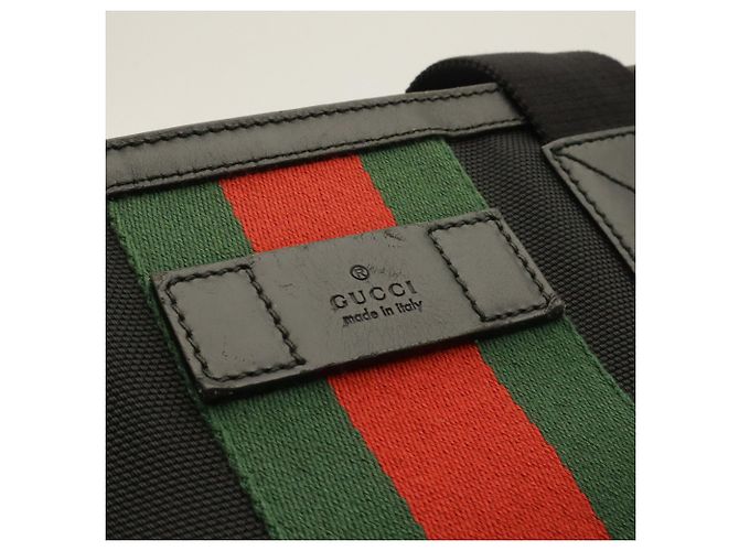 Borsa Tote GUCCI Web Stripe Sherry Line - vista 5