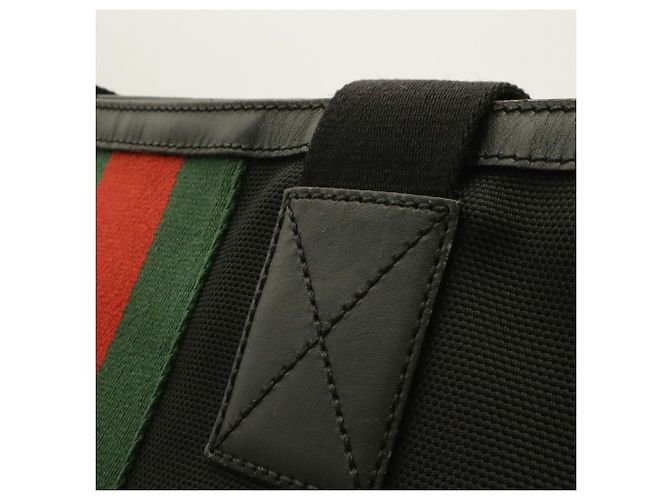 Borsa Tote GUCCI Web Stripe Sherry Line - vista 6