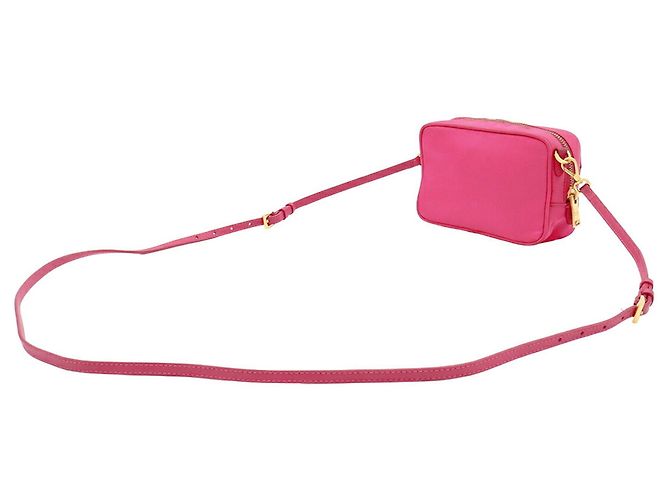 Ribbon Borsa a spalla Prada con nastro in rosa fucsia - vista 3