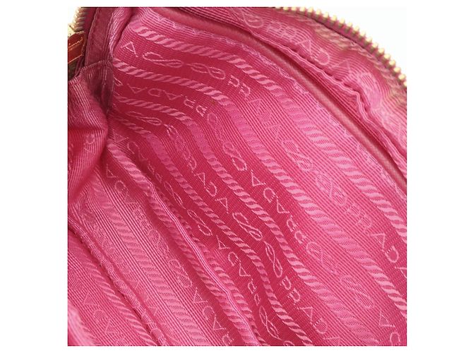 Ribbon Borsa a spalla Prada con nastro in rosa fucsia - vista 8