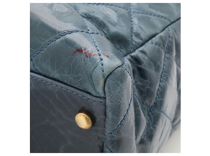 Bolsa Tote Chanel 2.55 Azul de Couro - vista 4