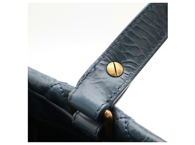 Bolsa Tote Chanel 2.55 Azul de Couro - vista 6