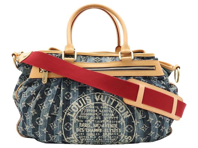 Louis Vuitton Monogram Denim Cabas Raye GM Tote Bag - Ansicht 2