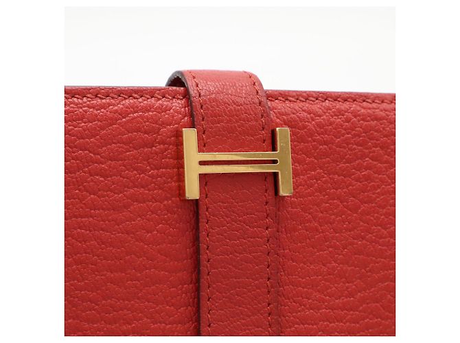 Béarn Hermès Bearn Soufflé Bi-fold langes Portemonnaie - Ansicht 5