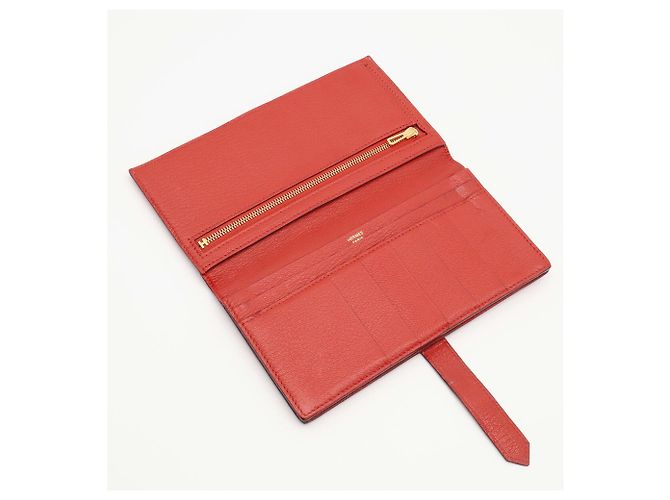 Béarn Hermès Bearn Soufflé Bi-fold langes Portemonnaie - Ansicht 6