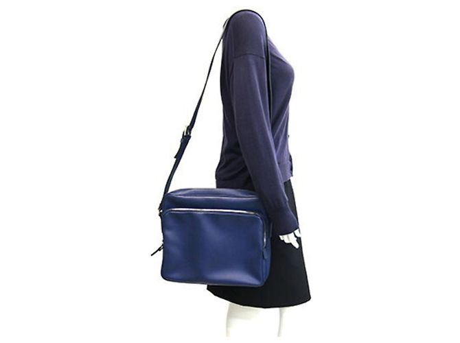 Prada Blue Leather Shoulder Bag - view 10
