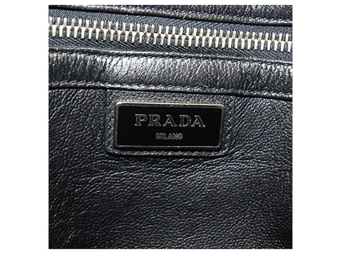 Prada Blue Leather Shoulder Bag - view 3