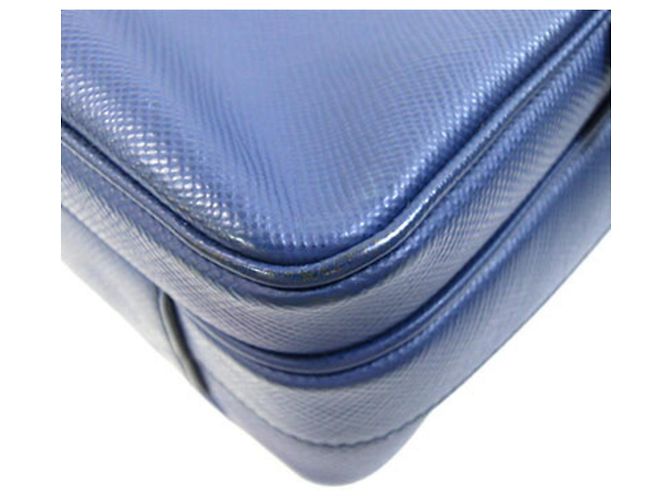 Prada Blue Leather Shoulder Bag - view 4
