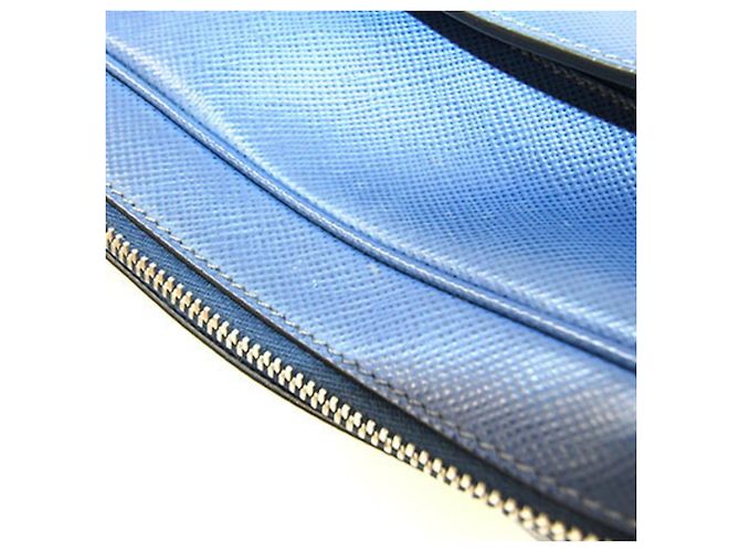 Prada Blue Leather Shoulder Bag - view 5