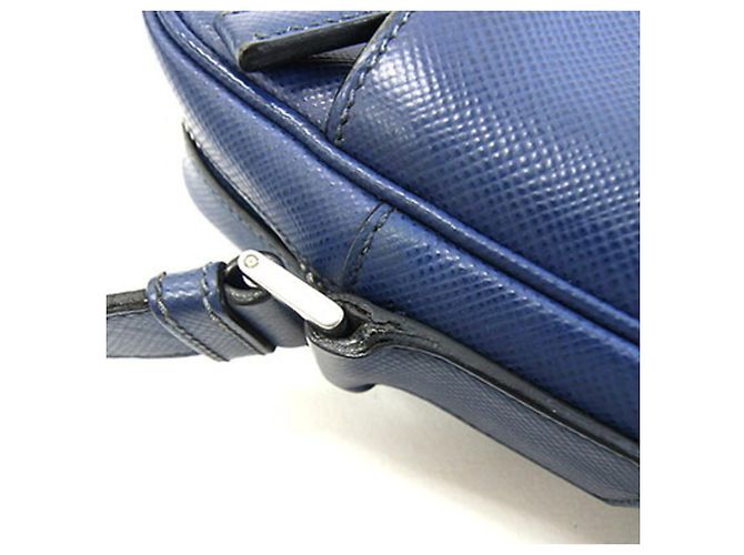 Prada Blue Leather Shoulder Bag - view 6