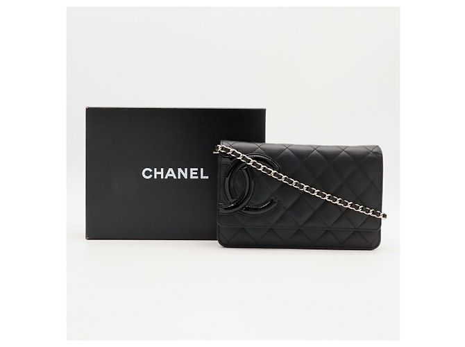 Borsa a tracolla con catena Chanel Cambon Line Coco Mark Wallet - vista 9