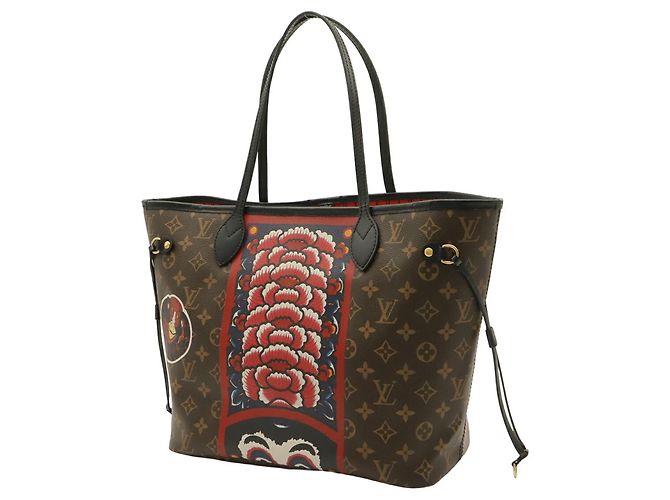 Sac cabas Louis Vuitton Monogram Neverfull MM - vue 3