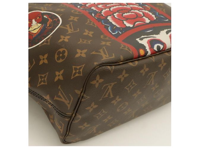 Sac cabas Louis Vuitton Monogram Neverfull MM - vue 4