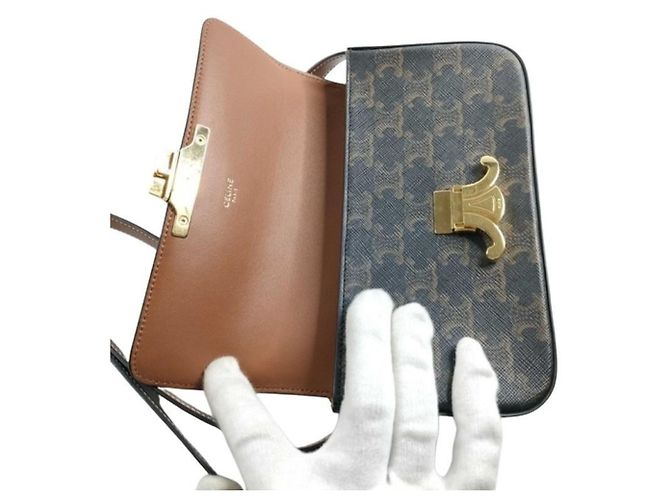 Céline Bolsa de Ombro Celine Claude Triomphe - vista 7