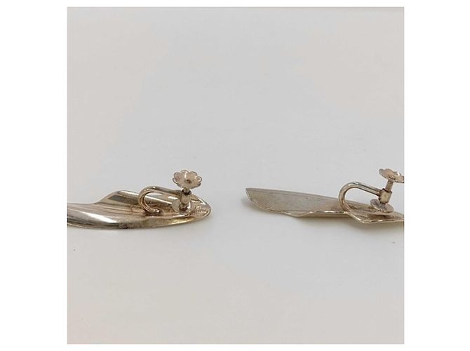 Autre Marque Orecchini a clip Tiffany & Co. Elsa Peretti High Tide in argento - vista 2