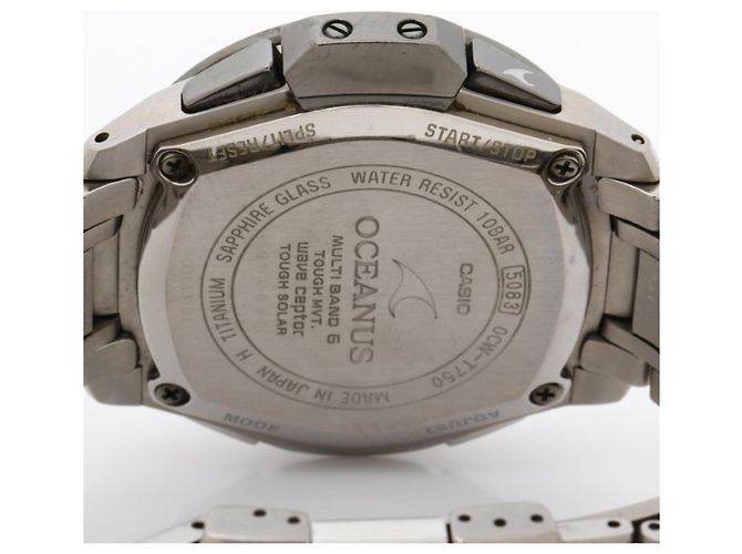 Orologio Analogico da Uomo Casio Oceanus OCW-T750TDE-1AJF Black Silver Titanium - vista 4
