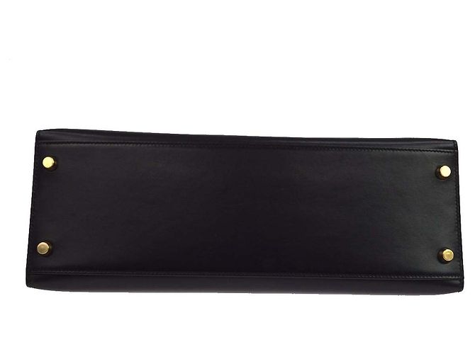Hermès Hermes Kelly Black Box Calf with Gold Hardware 32 - vue 3