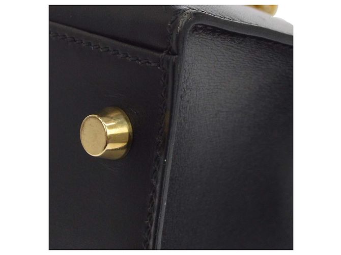 Hermès Hermes Kelly Black Box Calf with Gold Hardware 32 - vue 4