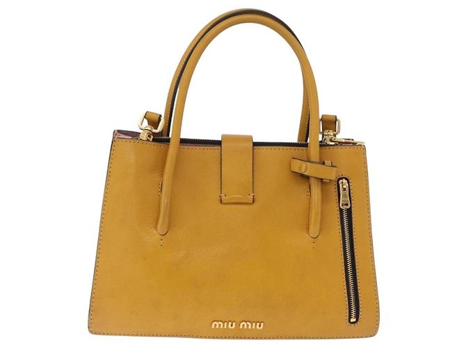 Miu Miu Madras Convertible Compartment Leather Medium - vista 2
