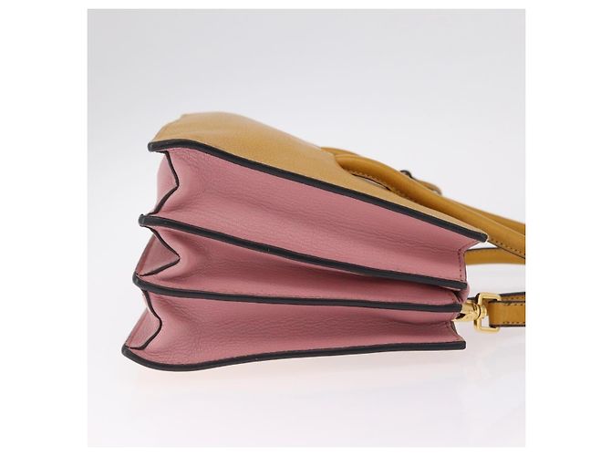 Miu Miu Madras Convertible Compartment Leather Medium - vista 3