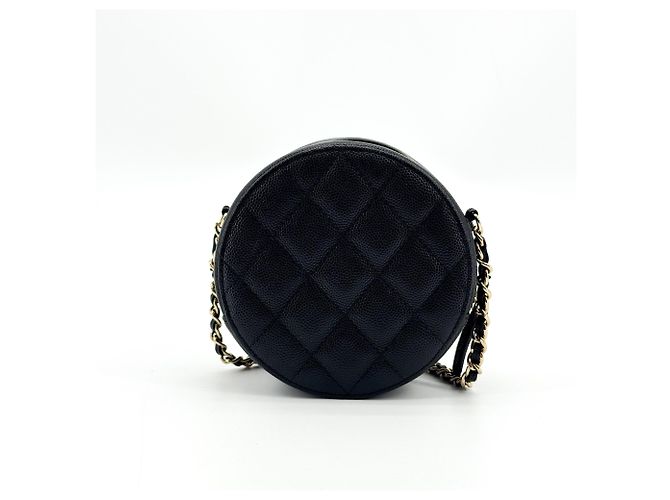 Chanel Round Chain Quilted Caviar Small - Ansicht 2