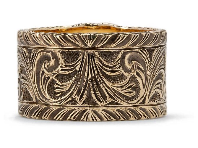 Anello Gucci Interlocked G in Oro Giallo 18k - vista 3