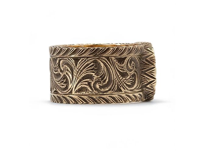 Anello Gucci Interlocked G in Oro Giallo 18k - vista 4