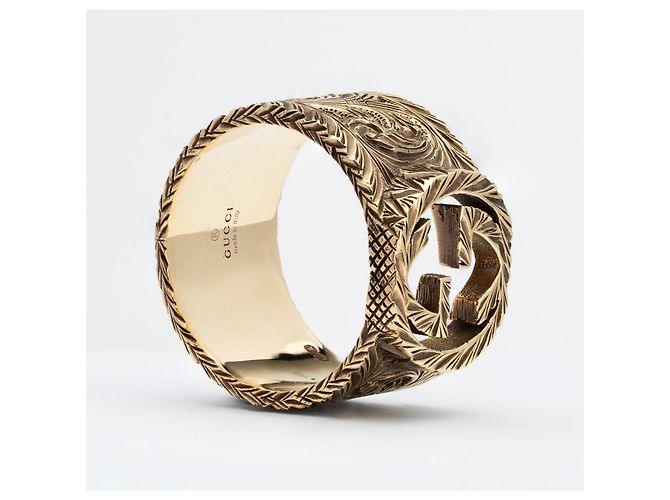 Anello Gucci Interlocked G in Oro Giallo 18k - vista 7