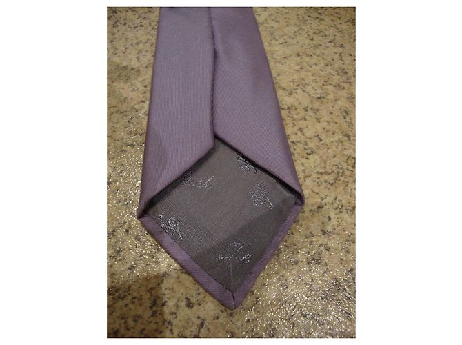 Autre Marque Carlo Colombo Lavender Silk Tie - view 4
