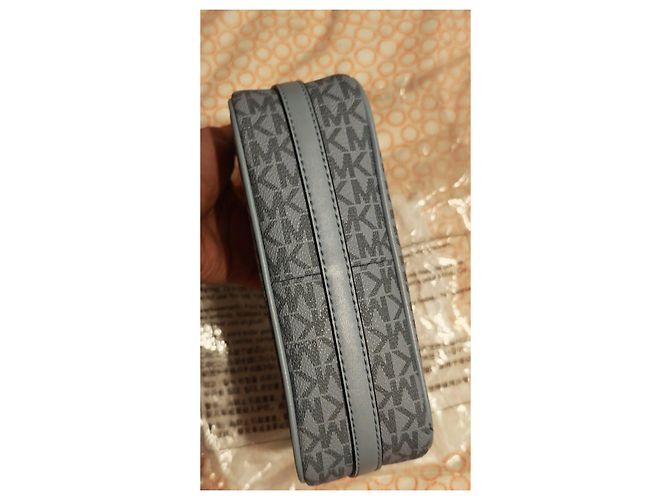 Michael Kors Monogramm Handtasche Hellblau - Ansicht 6