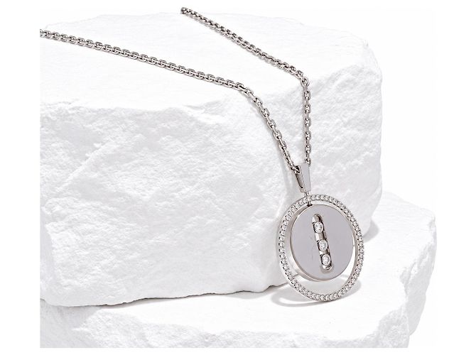 Collar Messika Move Noa Oro Blanco Diamantes - vista 2