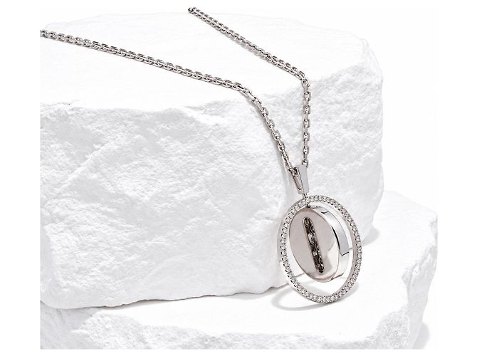 Collar Messika Move Noa Oro Blanco Diamantes - vista 3