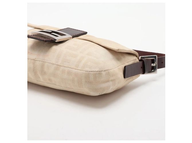 Pochette Fendi Baguette Zucca Canvas long - vista 3