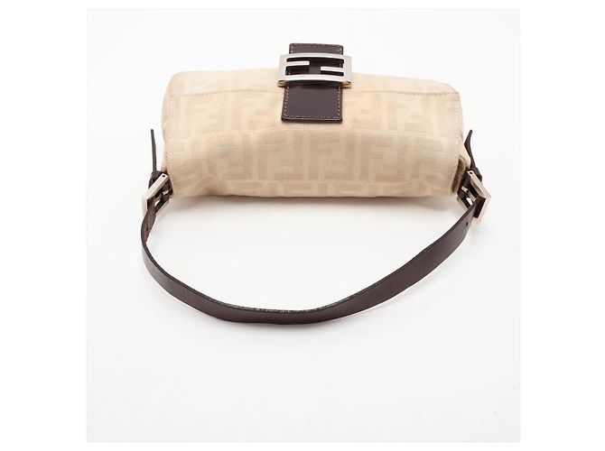 Pochette Fendi Baguette Zucca Canvas long - vista 5
