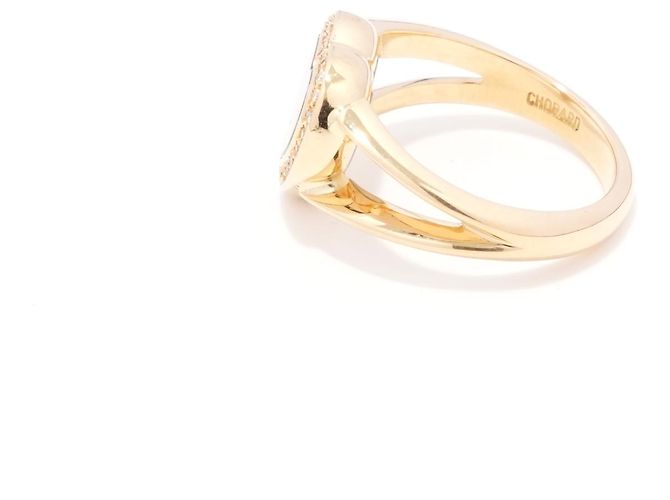 Anillo Chopard Happy Heart de Oro Amarillo y Diamantes - vista 2