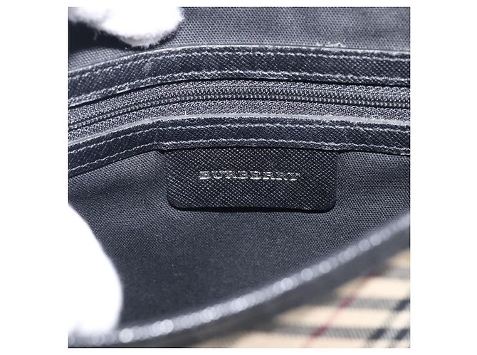Borsa a tracolla Burberry Nova Check in tela - vista 6