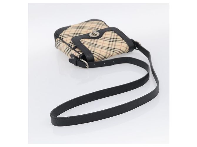 Borsa a tracolla Burberry Nova Check in tela - vista 7