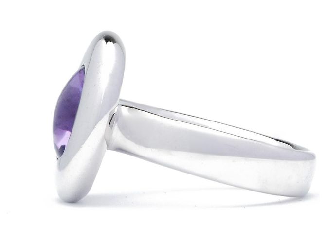 Autre Marque Anillo Tamara Comolli Bouton Amatista Oro Blanco - vista 3