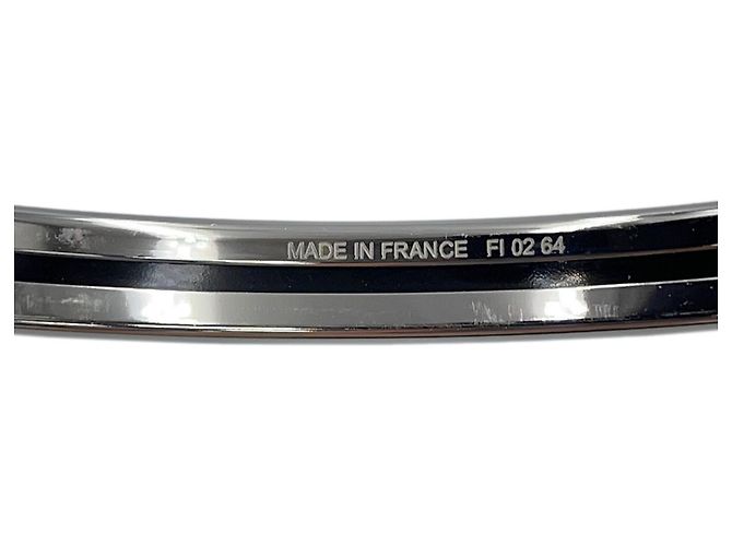 Hermès Hermes Armreif aus orangefarbenem Emaille - Ansicht 10