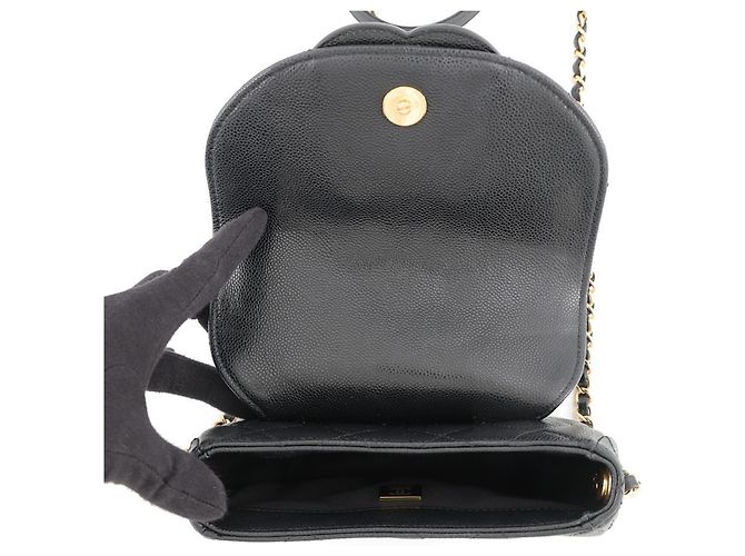 Sac à main Chanel Noir - Sac à épaule avec chaîne - vue 5