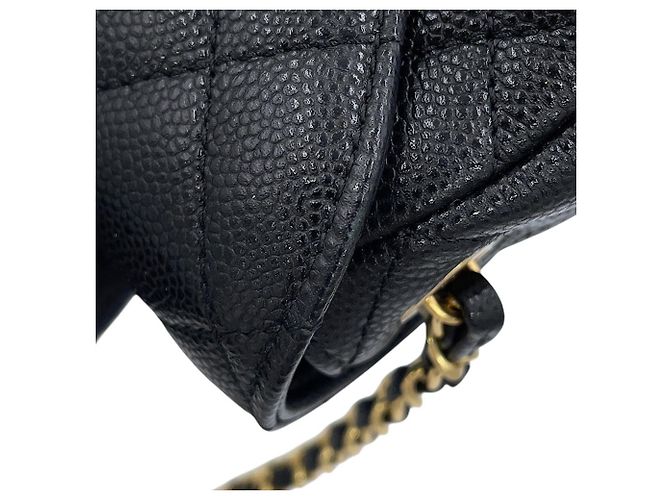 Sac à main Chanel Noir - Sac à épaule avec chaîne - vue 8